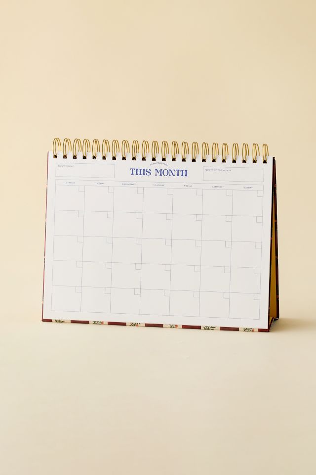 Papier Picnic Productivity Monthly Desk Planner #1