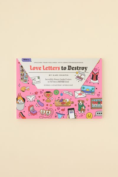 Love Letters To Destroy Fill-In Letter Journal