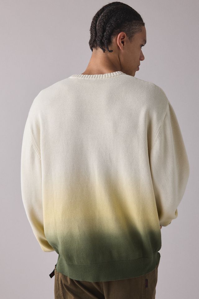 Gramicci Sunfade Dip-Dyed Crew Neck Sweater #1