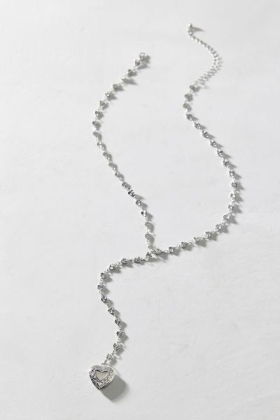 Heart Locket Lariat Necklace