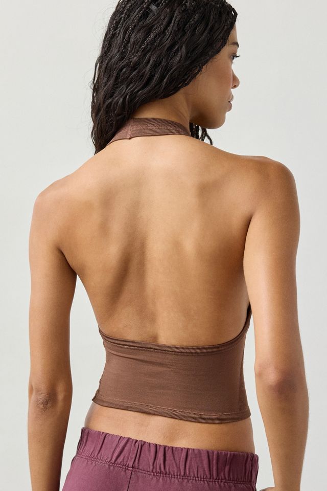 Out From Under Jade Stitch Halter Top #3