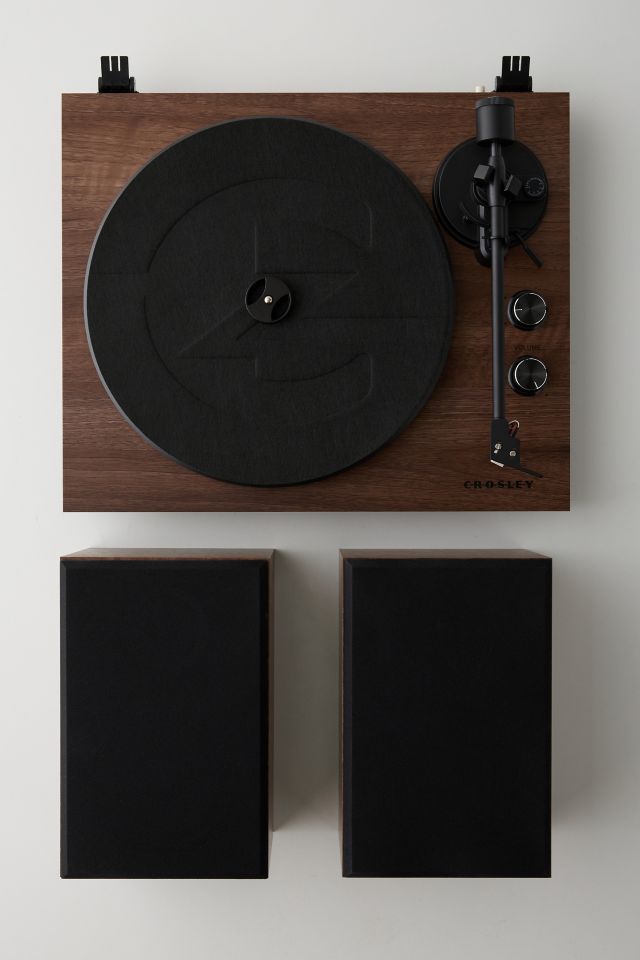 Crosley C62 Record Player & Speakers Shelf System #3