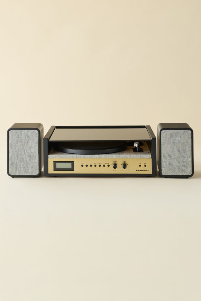 Crosley Coda Record Player & Speaker Shelf System #2
