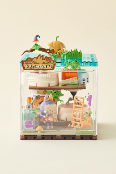 POP MART The Monsters Forest Secret Base Series Jam Graffiti Labubu Figure Block Set
