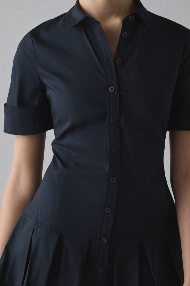 BDG Special Treatment Drop Waist Short Sleeve Shirt Mini Dress #3