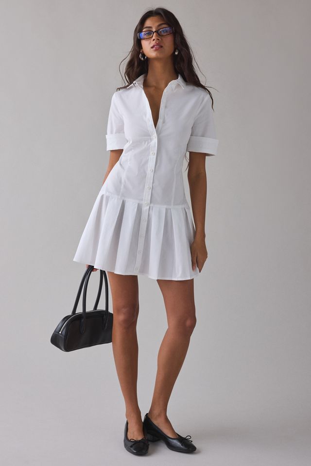 short drop waist dress Kit White Mini Available In Black Women's Drop Waist Mini Dresses