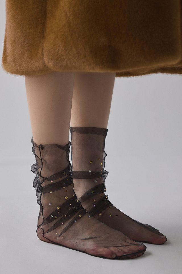 Constellation Sheer Tulle Sock #1