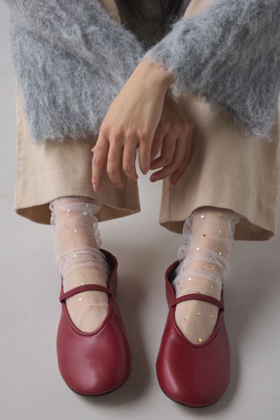 Urban Outfitters Constellation Sheer Tulle Sock In Ivory, Women's At  In White