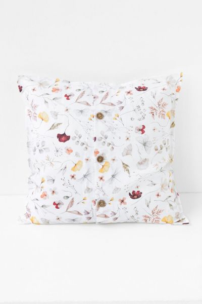 Magiclinen Decorative Buttoned Pillowcase In Meadow Print At Urban Outfitters