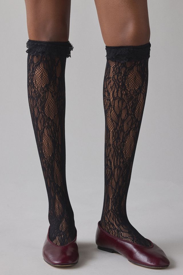 Sheer Lace Over-The-Knee Sock #1