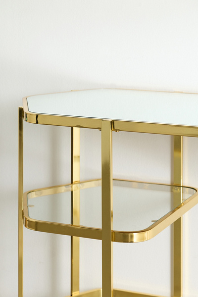 Rory Plated Metal Mirrored Vanity