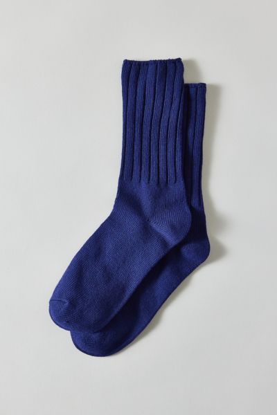 Urban Outfitters Dahlia Everyday Ribbed Crew Sock In Navy, Women's At  In Blue