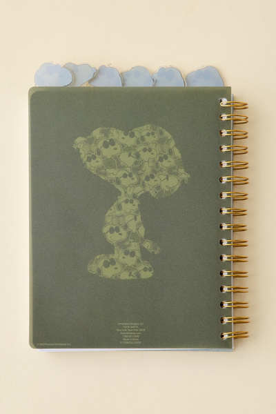 Peanuts UO Exclusive Snoopy Tabbed Spiral Notebook