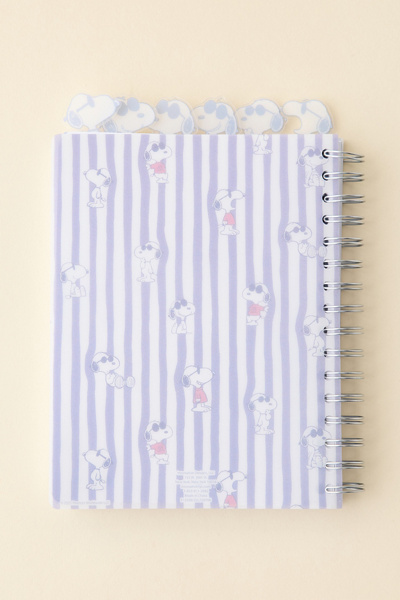 Peanuts UO Exclusive Snoopy Tabbed Spiral Notebook