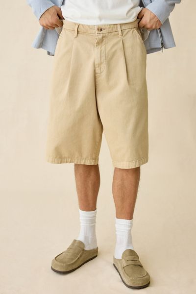 GUESS JEANS Baggy Pleated Shorts