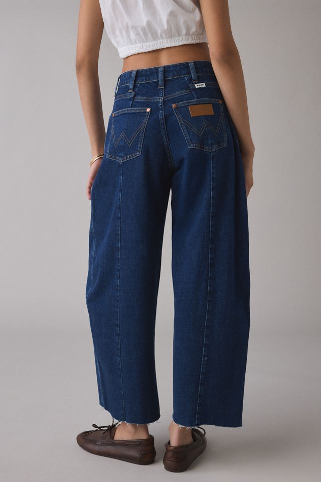 Wrangler Cowboy Denim Delight Mid-Rise Barrel Jeans #3