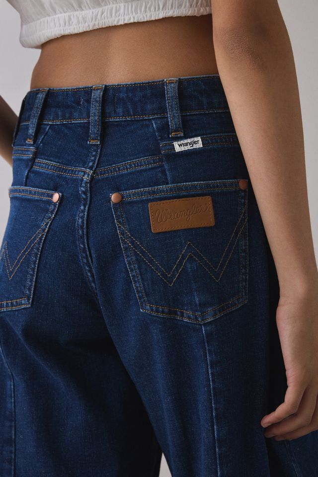 Wrangler Cowboy Denim Delight Mid-Rise Barrel Jeans #4