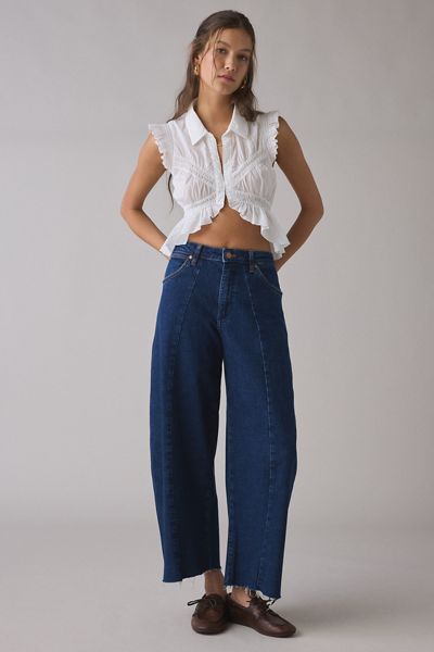 Kimchi Blue Dream Catcher Ruffle Bell Sleeve Flyaway Blouse