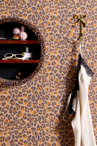 Urban Outfitters Uo Home Dolores Leopard Removable Wallpaper In Brown At  In Brown