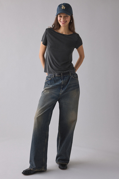 BDG Bowery Marlow Jersey Knit Short Sleeve Baby Tee