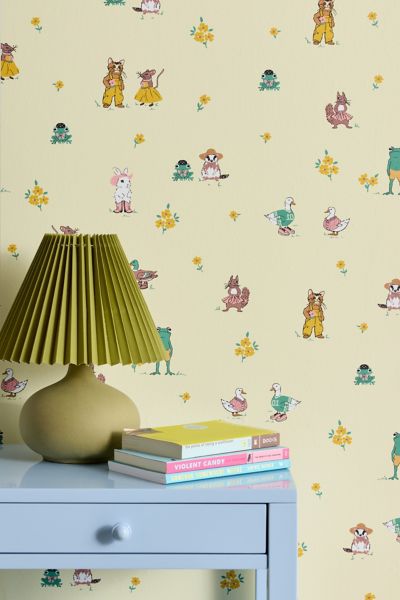 Urban Outfitters Uo Home Party Animals Removable Wallpaper In Party Animals At  In Multi