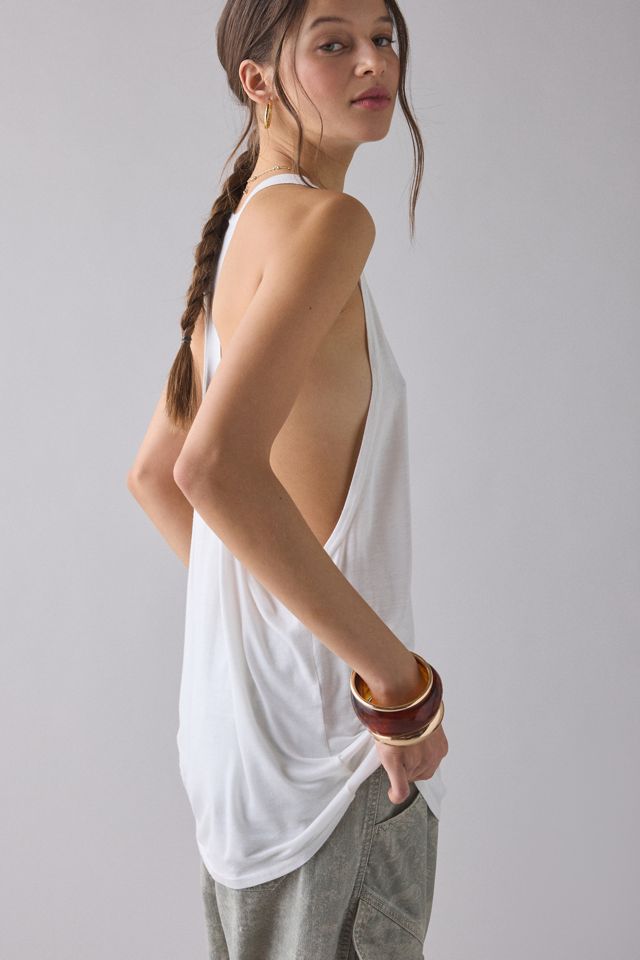 BDG Bowery Reese Jersey Knit Relaxed Racerback Tank Top #3