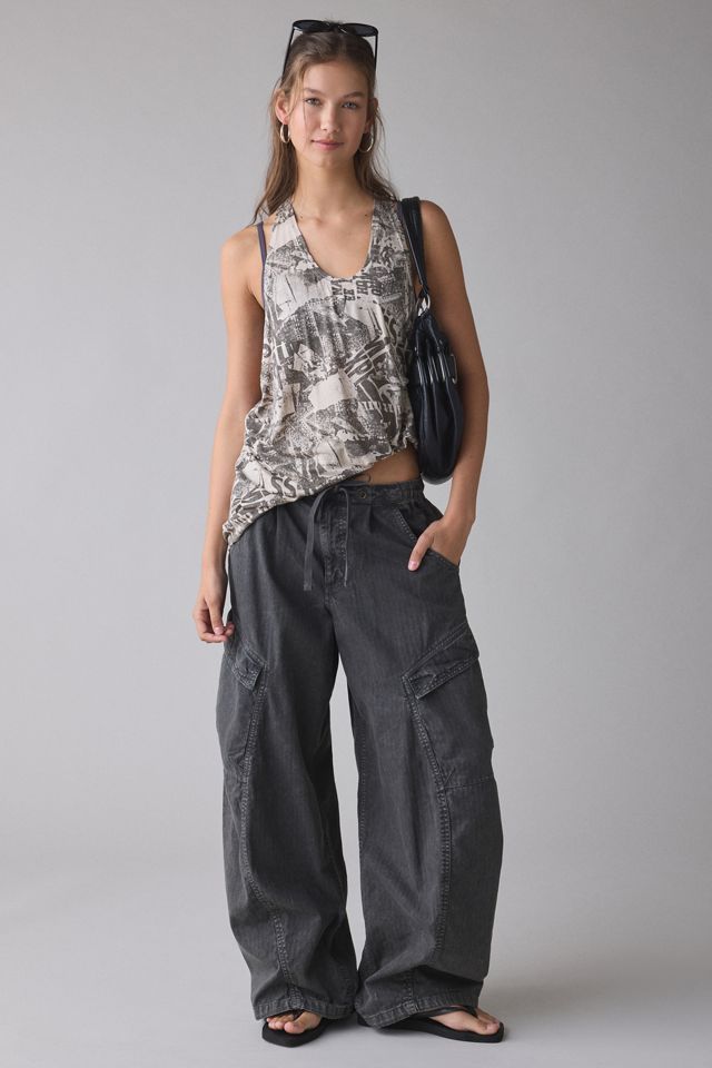 BDG Bowery Reese Jersey Knit Relaxed Racerback Tank Top #3