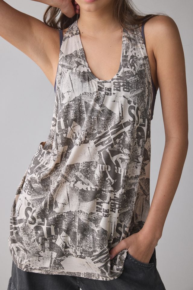 BDG Bowery Reese Jersey Knit Relaxed Racerback Tank Top #4