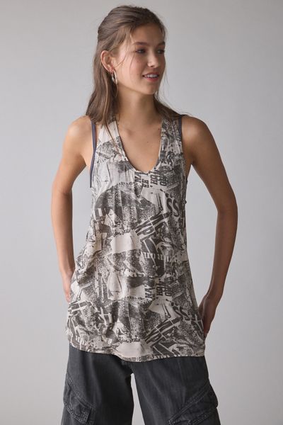 Débardeur décontracté à dos nageur en jersey tricoté Bowery Reese BDG