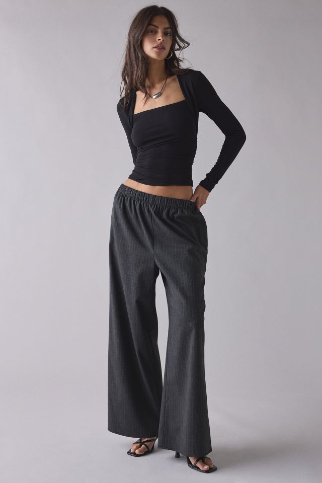 UO Claire Cropped Long Sleeve Shrug Top #2