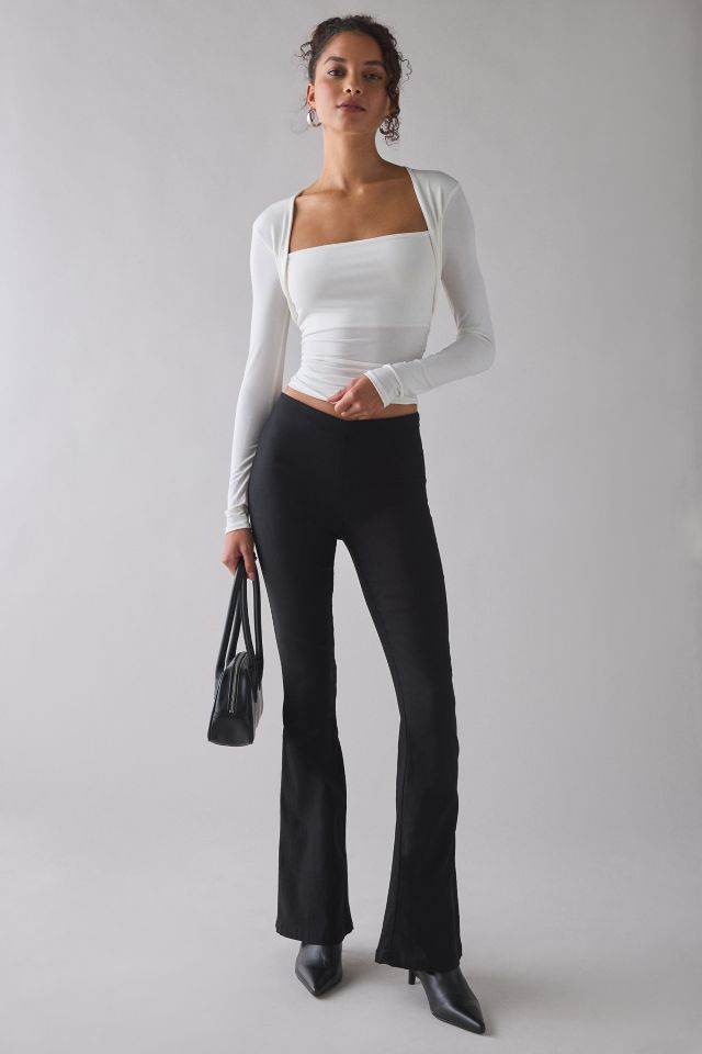 UO Claire Cropped Long Sleeve Shrug Top #2