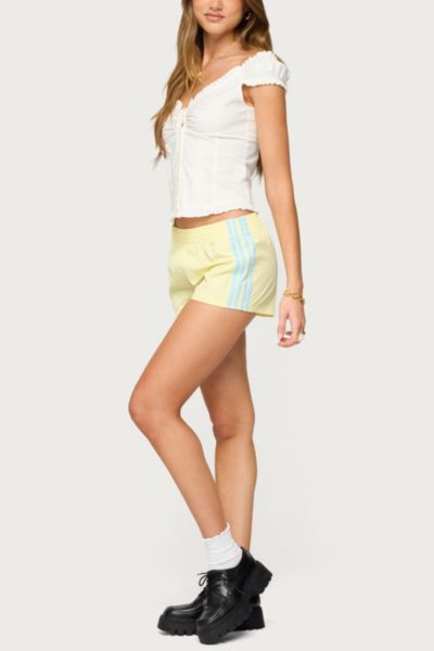 Edikted Arlow Ruffle Button Up Top In White, Women's At Urban Outfitters In White