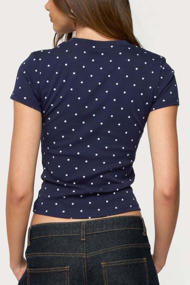 Edikted Lorenzo Polka Dot T Shirt #4