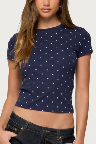 Edikted Lorenzo Polka Dot T Shirt
