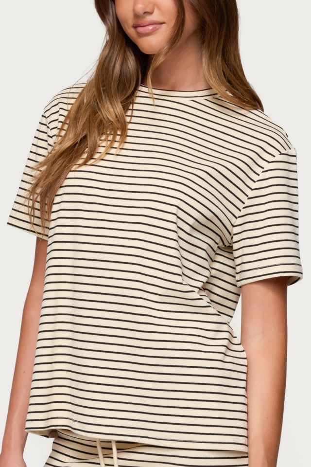 Edikted Brena Striped Oversized T Shirt #2