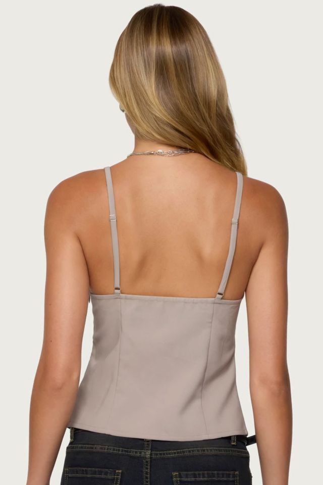 Edikted Shay Split Front Buckle Tank Top #4