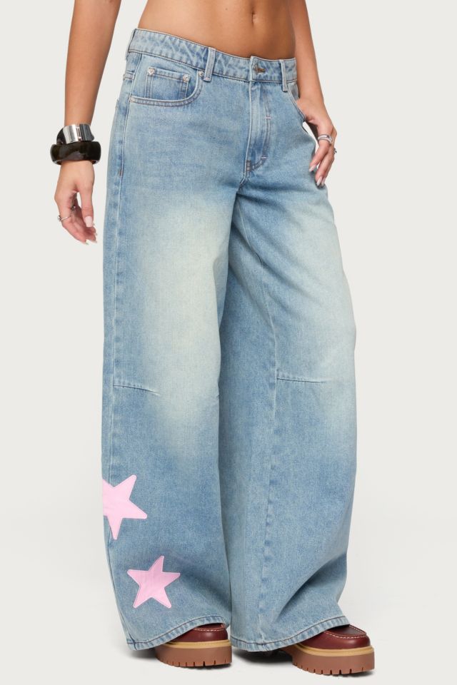 Edikted Trish Stars Low Rise Jeans #3