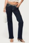 Edikted Louis Contrast Low Rise Jeans