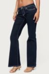 Edikted Louis Contrast Low Rise Jeans