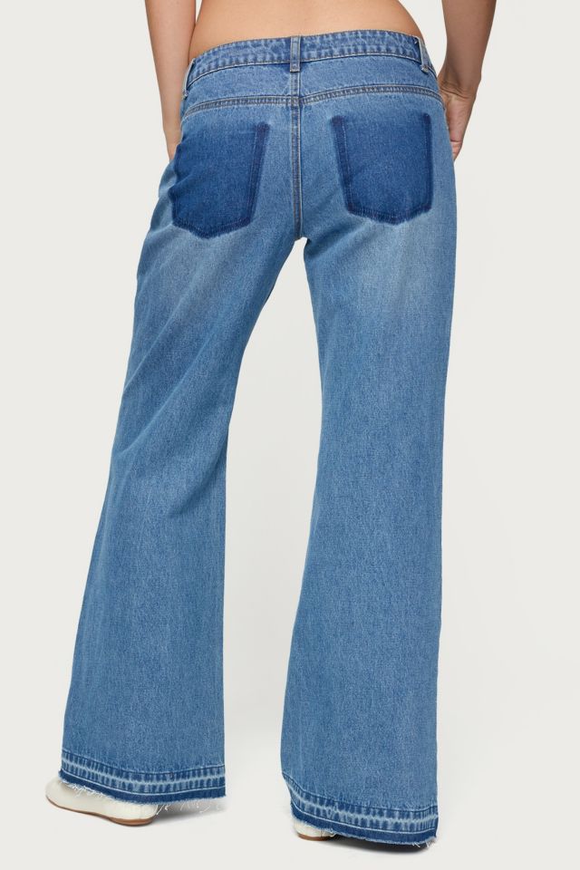 Edikted Nerissa Low Rise Flared Jeans #3