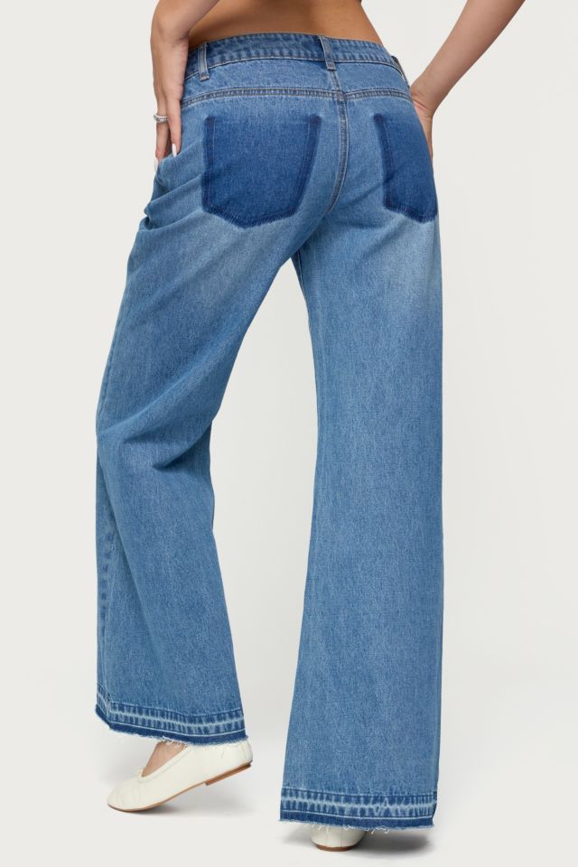 Edikted Nerissa Low Rise Flared Jeans #4