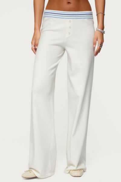 Edikted Miya Stripey Knit Pants