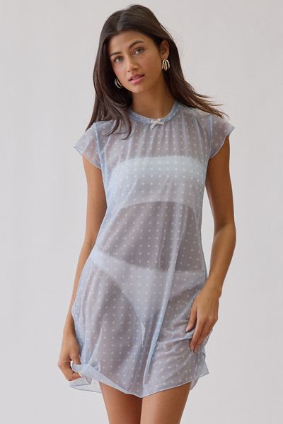 Robe nuisette en maille transparente Lottie For Love & Lemons Exclusivité UO