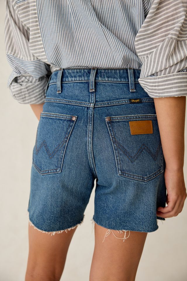 Wrangler Mid-Length Cowboy Denim Shorts #1