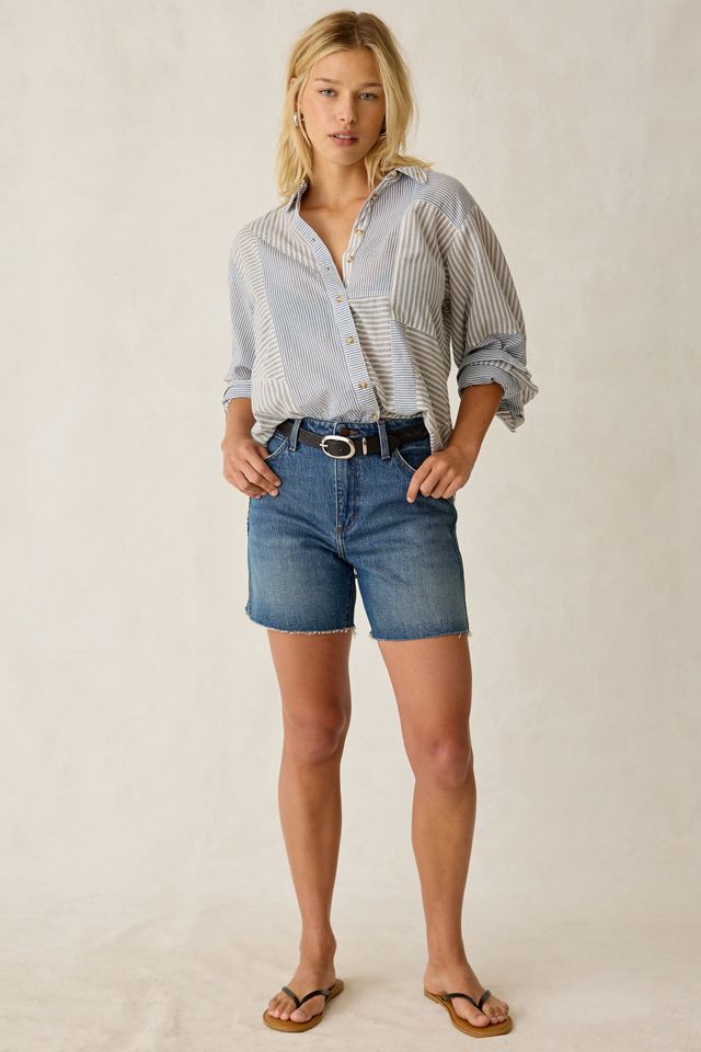 Wrangler Mid-Length Cowboy Denim Shorts #4