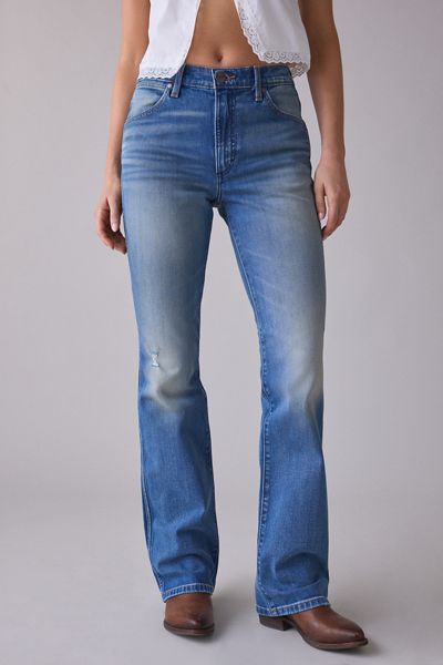 Wrangler Wrancher Driftwood Dust Mid-Rise Boocut Jeans