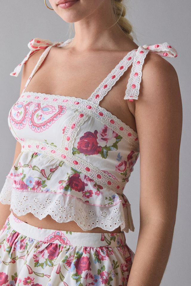 Kimchi Blue Love Notes Cropped Top & Mini Skirt Set #2
