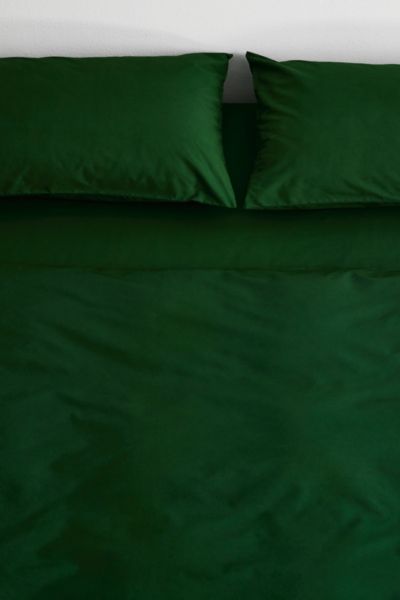 Bed Threads Organic Cotton Percale Pillowcase Set In Moss At Urban Outfitters