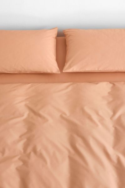 Bed Threads Organic Cotton Percale Pillowcase Set In Butterscotch At Urban Outfitters