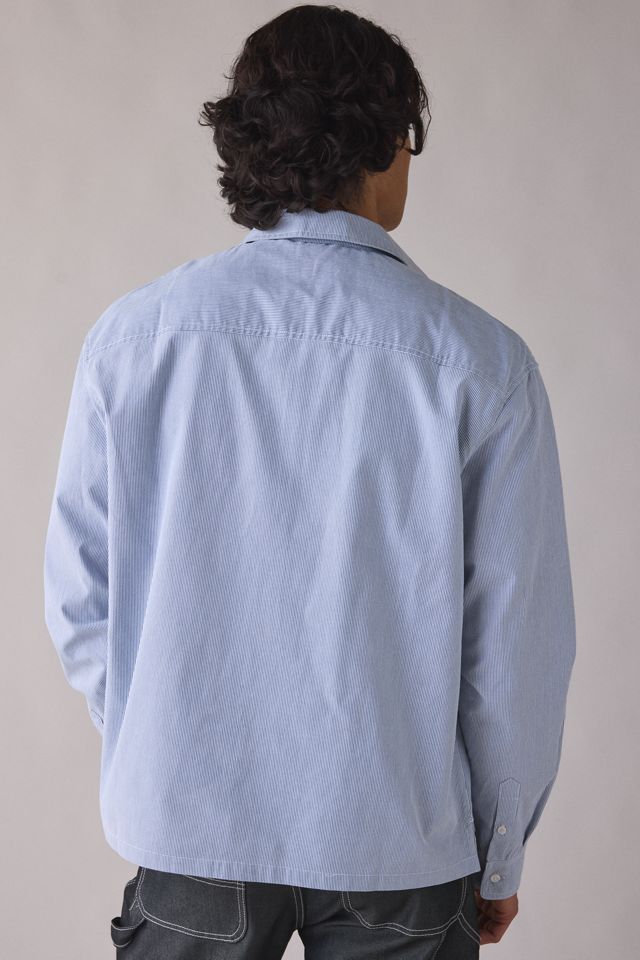 GUESS JEANS Zip Front Long Sleeve Shirt | Urban Outfitters